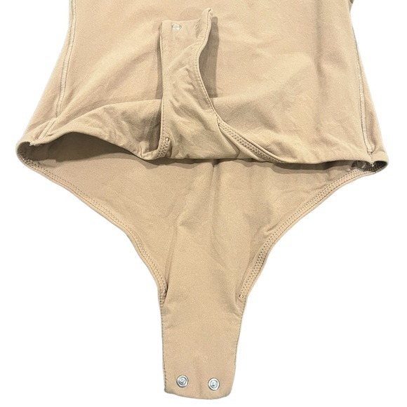 Skims Fits Everybody High Neck Body Suit Ochre - Picture 5 of 5